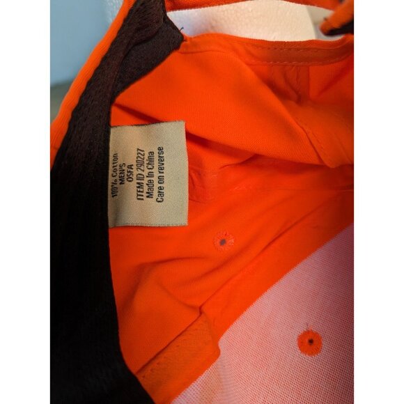 LL Bean 1912 Hunting Adjustable Pathfinder Hat Outdoor Neon Orange Embroidered - Picture 8 of 8